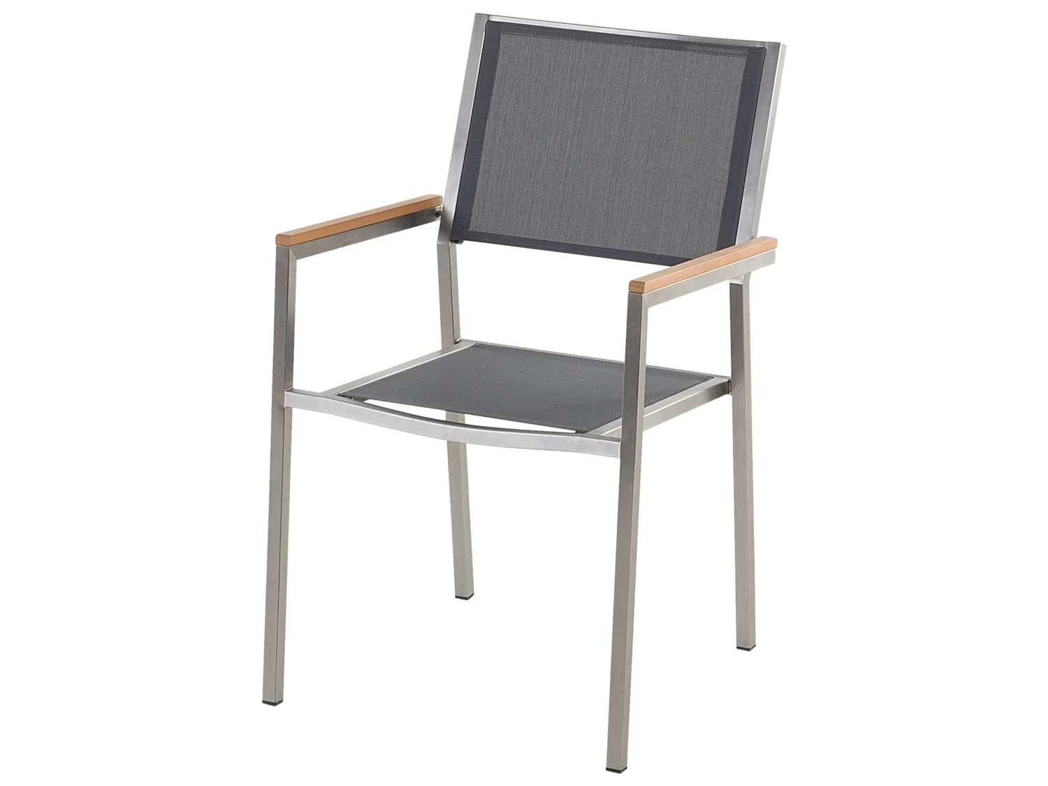 Conjunto De Jardín Mesa Con Tablero De Piedra Natural De 180 Cm, 6 Sillas Grises GROSSETO 9 Conjunto De Jardín Mesa Con Tablero De Piedra Natural De 180 Cm, 6 Sillas Grises GROSSETO - Imagen 7