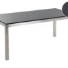 Mesa De Comedor De Metal/granito Negro/plateado 180 X 90 Cm GROSSETO 1 Mesa De Comedor De Metal/granito Negro/plateado 180 X 90 Cm GROSSETO -Beliani undef src sa picid 449353 type whitesh image