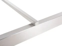 Mesa De Comedor De Metal/granito Gris Oscuro/plateado Varios Tamaños GROSSETO 15 Mesa De Comedor De Metal/granito Gris Oscuro/plateado Varios Tamaños GROSSETO -Beliani undef src sa picid 450004 type whitesh image