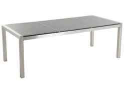 Conjunto De Comedor 8 Plazas De Metal/granito Negro/gris/plateado GROSSETO 20 Conjunto De Comedor 8 Plazas De Metal/granito Negro/gris/plateado GROSSETO -Beliani undef src sa picid 452602 type whitesh image