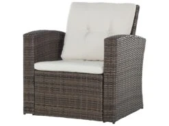 Conjunto De Jardín De Ratán Marrón Oscuro LUCA 14 Conjunto De Jardín De Ratán Marrón Oscuro LUCA -Beliani undef src sa picid 674214 type whitesh image