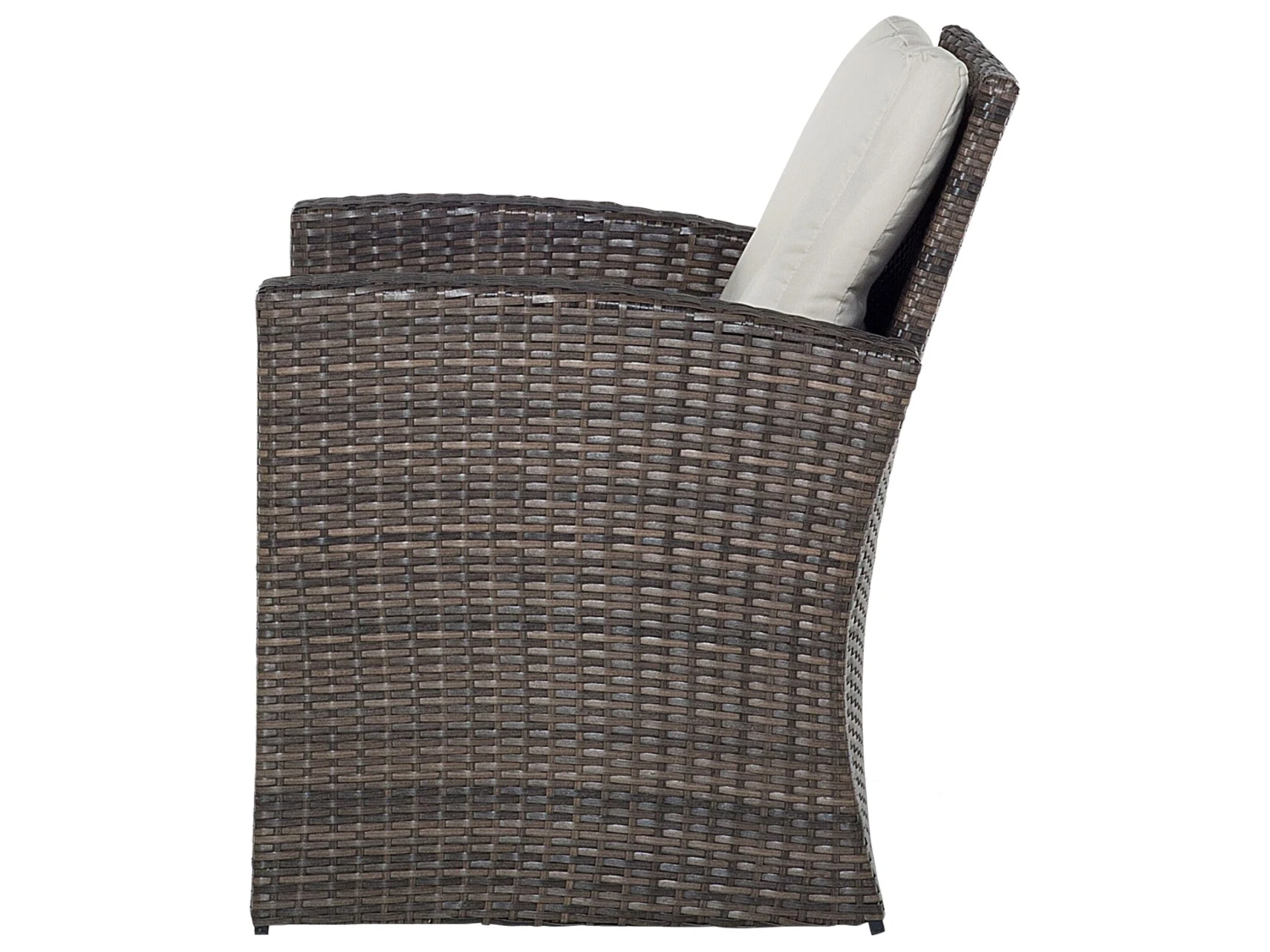 Conjunto De Jardín De Ratán Marrón Oscuro LUCA 6 Conjunto De Jardín De Ratán Marrón Oscuro LUCA - Imagen 4