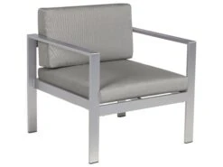 Silla De Jardín De Aluminio Gris Oscuro SALERNO 14 Silla De Jardín De Aluminio Gris Oscuro SALERNO -Beliani undef src sa picid 679442 type whitesh image