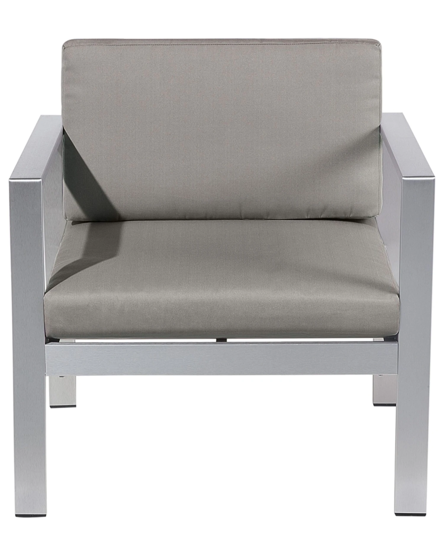 Silla De Jardín De Aluminio Gris Oscuro SALERNO 6 Silla De Jardín De Aluminio Gris Oscuro SALERNO - Imagen 4
