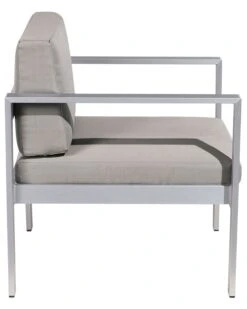 Silla De Jardín De Aluminio Gris Oscuro SALERNO 17 Silla De Jardín De Aluminio Gris Oscuro SALERNO -Beliani undef src sa picid 679445 type whitesh image