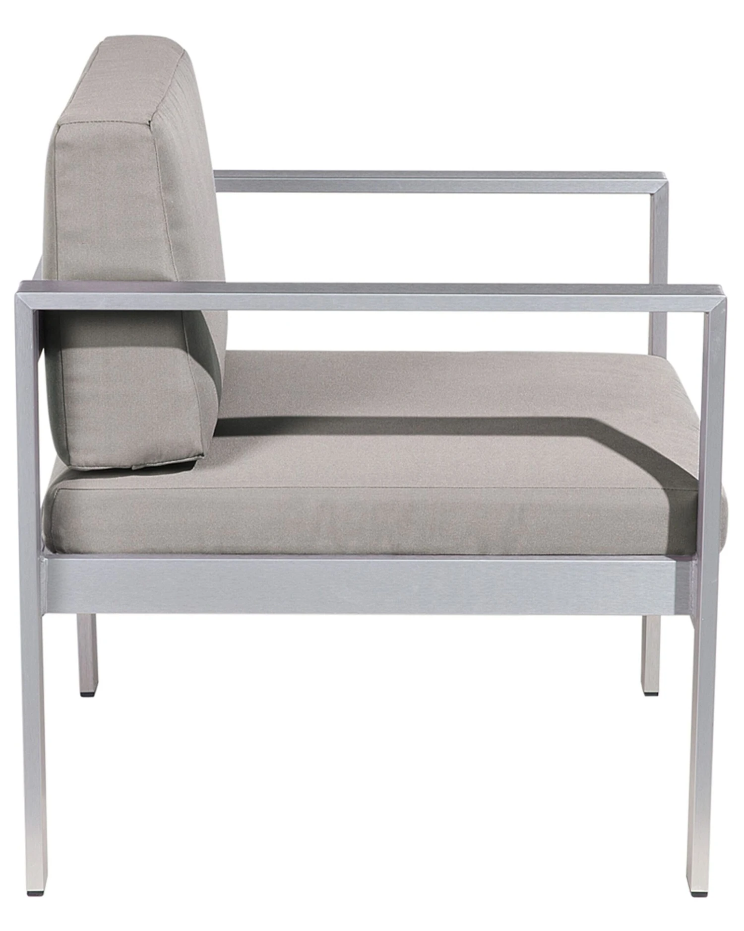 Silla De Jardín De Aluminio Gris Oscuro SALERNO 8 Silla De Jardín De Aluminio Gris Oscuro SALERNO - Imagen 6