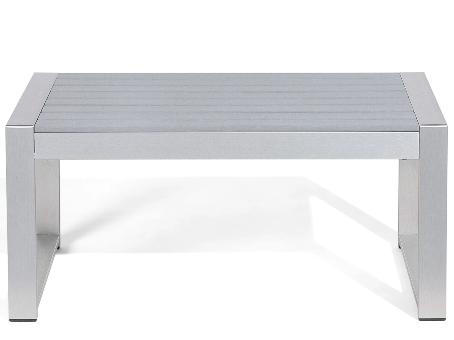 Mesa De Centro De Metal Gris Claro 90 X 50 Cm SALERNO 6 Mesa De Centro De Metal Gris Claro 90 X 50 Cm SALERNO - Imagen 4