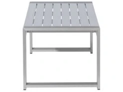 Mesa De Centro De Metal Gris Claro 90 X 50 Cm SALERNO 16 Mesa De Centro De Metal Gris Claro 90 X 50 Cm SALERNO -Beliani undef src sa picid 679462 type whitesh image