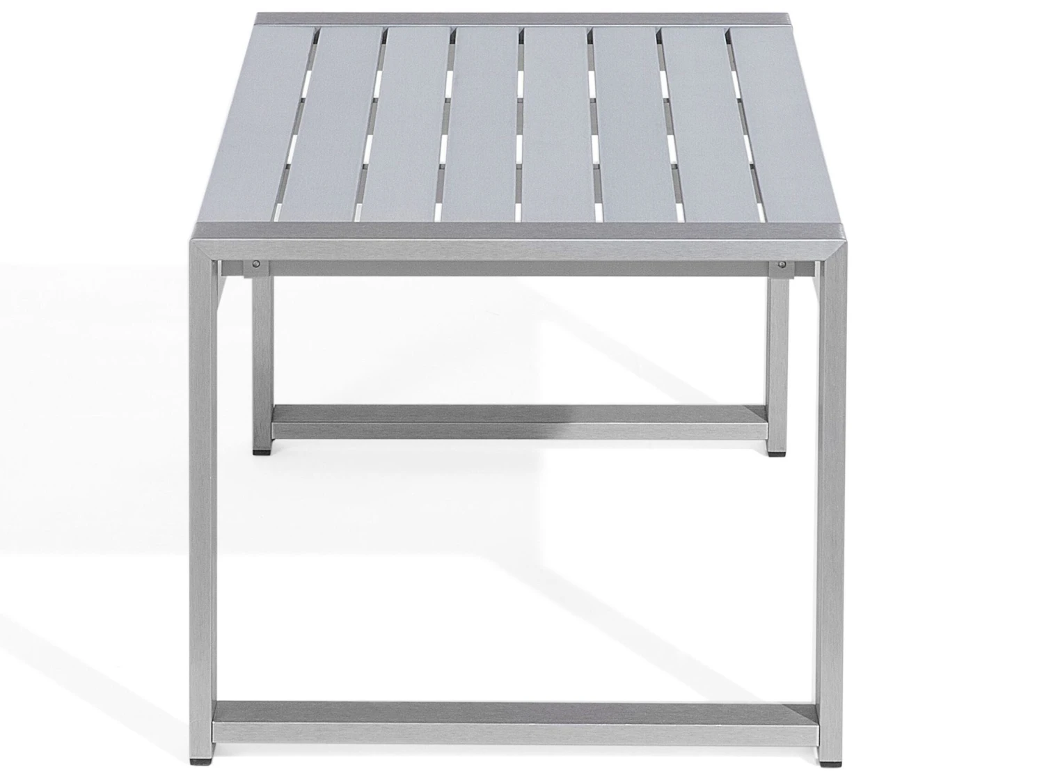Mesa De Centro De Metal Gris Claro 90 X 50 Cm SALERNO 8 Mesa De Centro De Metal Gris Claro 90 X 50 Cm SALERNO - Imagen 6