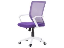 Silla De Oficina De Malla Violeta/blanco RELIEF 14 Silla De Oficina De Malla Violeta/blanco RELIEF -Beliani undef src sa picid 680275 type whitesh image
