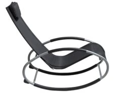 Silla De Jardín Mecedora Negro CAMPO 17 Silla De Jardín Mecedora Negro CAMPO -Beliani undef src sa picid 689256 type whitesh image