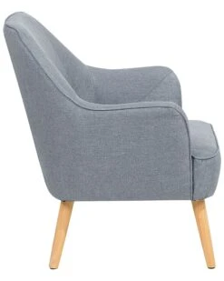 Sillón De Poliéster Gris/madera Clara LOKEN 18 Sillón De Poliéster Gris/madera Clara LOKEN -Beliani undef src sa picid 697316 type whitesh image