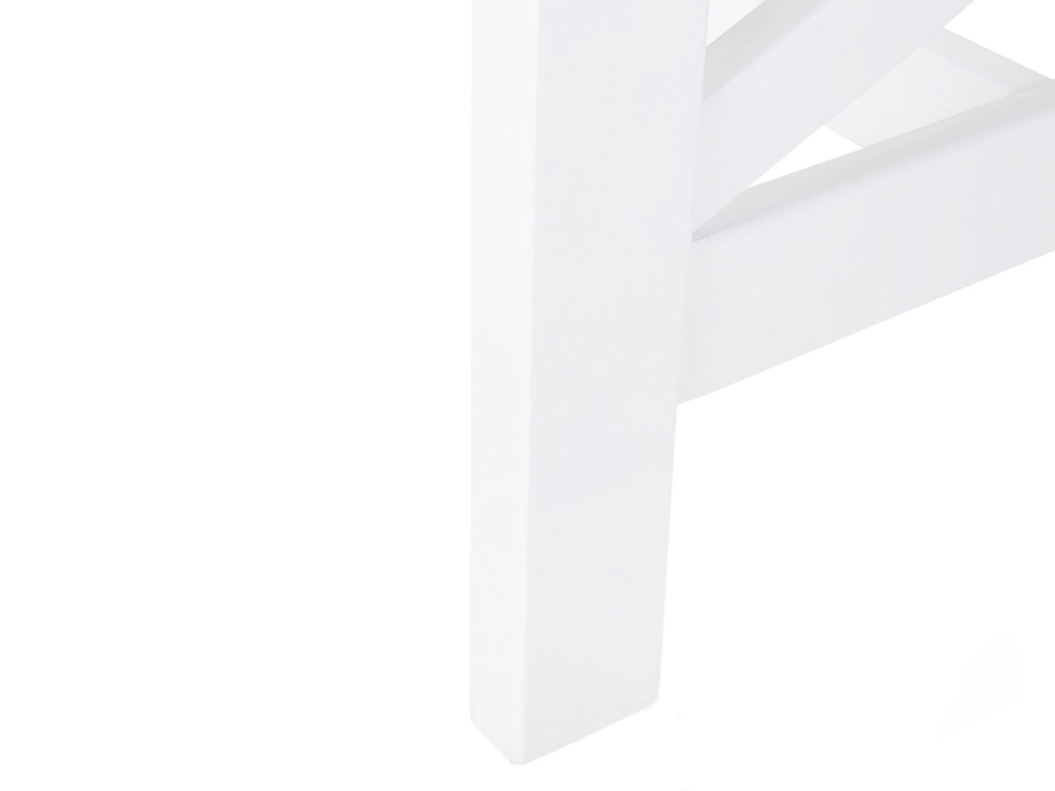 Mesa De Jardín De Madera De Acacia Blanca 100 X 55 Cm BALTIC 11 Mesa De Jardín De Madera De Acacia Blanca 100 X 55 Cm BALTIC - Imagen 9