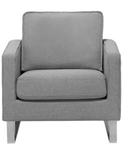 Sillón De Poliéster Gris/plateado VIND 14 Sillón De Poliéster Gris/plateado VIND -Beliani undef src sa picid 707493 type whitesh image