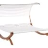 Cama De Playa Doble En Madera Blanco Crema TERAMO 2 Cama De Playa Doble En Madera Blanco Crema TERAMO -Beliani undef src sa picid 708266 type whitesh image