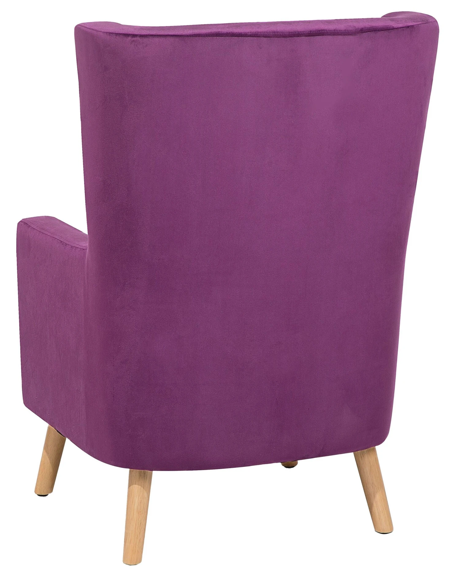 Sillón De Terciopelo Violeta/madera Clara ONEIDA 7 Sillón De Terciopelo Violeta/madera Clara ONEIDA - Imagen 5