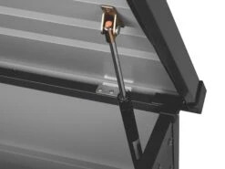 Arcón Para Exterior Gris Grafito 132x62 Cm CEBROSA 16 Arcón Para Exterior Gris Grafito 132x62 Cm CEBROSA -Beliani undef src sa picid 717673 type whitesh image