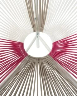 Conjunto De 2 Sillas De Balcón De Ratán Blanco/rosa/fucsia/beige ACAPULCO -Beliani undef src sa picid 718068 type whitesh image