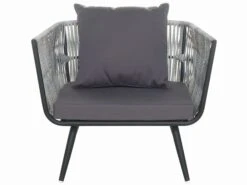 Conjunto De Jardín En Ratán Grafito RAGUSA 19 Conjunto De Jardín En Ratán Grafito RAGUSA -Beliani undef src sa picid 718426 type whitesh image