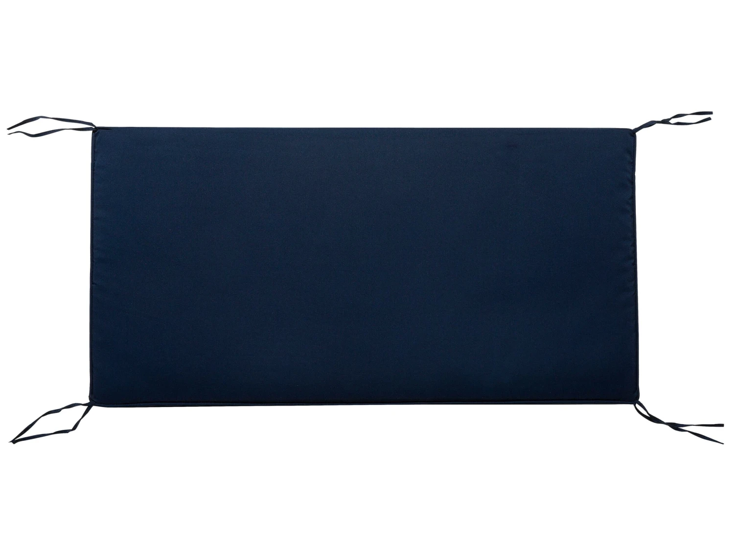 Banco De Jardín En Madera Blanca 120 Cm Con Cojín Azul Oscuro BALTIC 8 Banco De Jardín En Madera Blanca 120 Cm Con Cojín Azul Oscuro BALTIC - Imagen 6