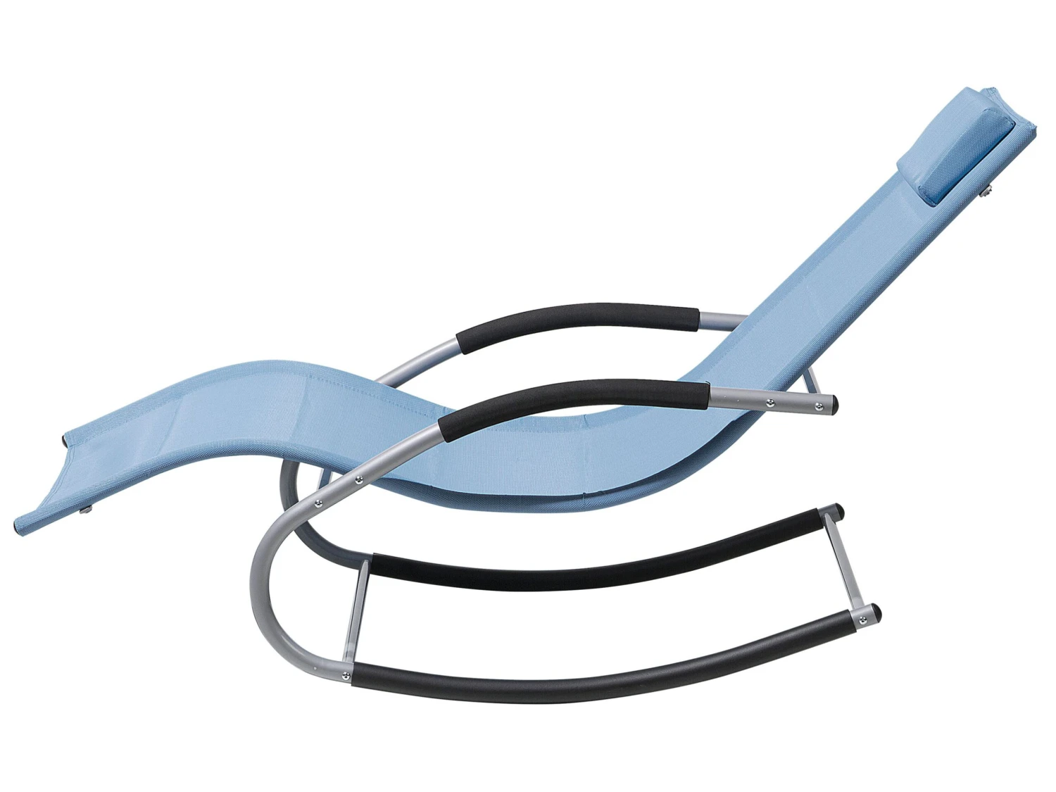 Tumbona De Jardín Mecedora Azul Oscuro CARANO 7 Tumbona De Jardín Mecedora Azul Oscuro CARANO - Imagen 5