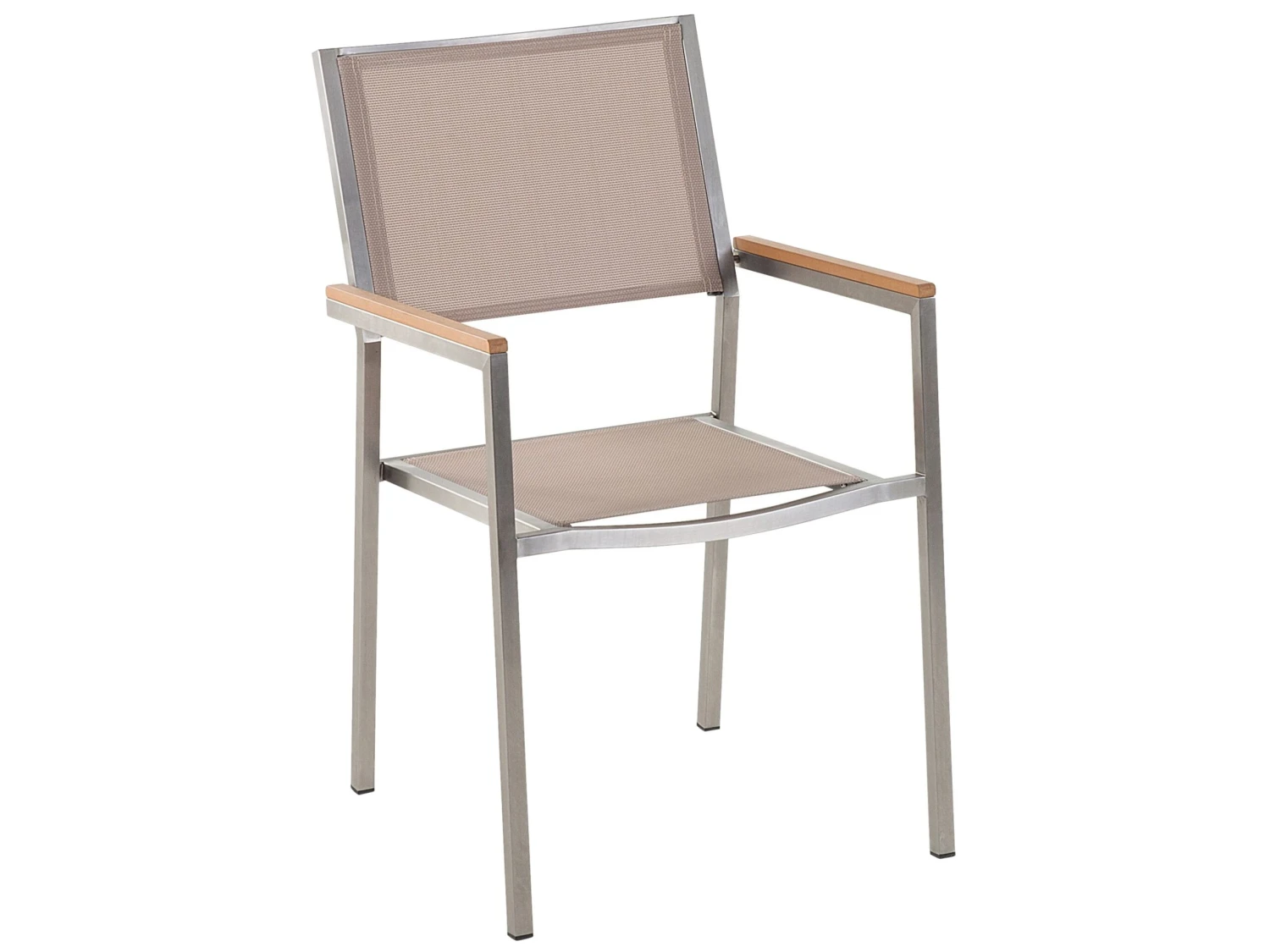 Conjunto De Jardín Mesa En Vidrio 180x90 Cm Con 6 Sillas Beige GROSSETO 10 Conjunto De Jardín Mesa En Vidrio 180x90 Cm Con 6 Sillas Beige GROSSETO - Imagen 8