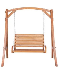 Columpio De Jardín De Madera NOVARA 16 Columpio De Jardín De Madera NOVARA -Beliani undef src sa picid 732019 type whitesh image