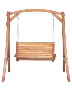 Columpio De Jardín De Madera NOVARA 17 Columpio De Jardín De Madera NOVARA -Beliani undef src sa picid 732020 type whitesh image