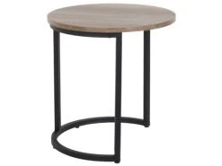 Conjunto De 2 Mesas Auxiliares Madera Oscura/negro DIXIE 17 Conjunto De 2 Mesas Auxiliares Madera Oscura/negro DIXIE -Beliani undef src sa picid 735551 type whitesh image