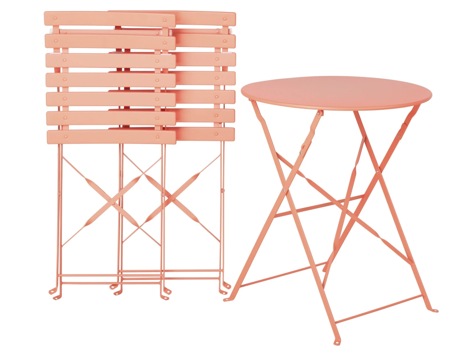 Conjunto De Balcón De Metal Rojo Coral FIORI 5 Conjunto De Balcón De Metal Rojo Coral FIORI - Imagen 3