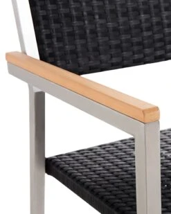 Conjunto De 2 Sillas De Jardín De Ratán/acero Negro/plateado GROSSETO 12 Conjunto De 2 Sillas De Jardín De Ratán/acero Negro/plateado GROSSETO -Beliani undef src sa picid 738501 type whitesh image