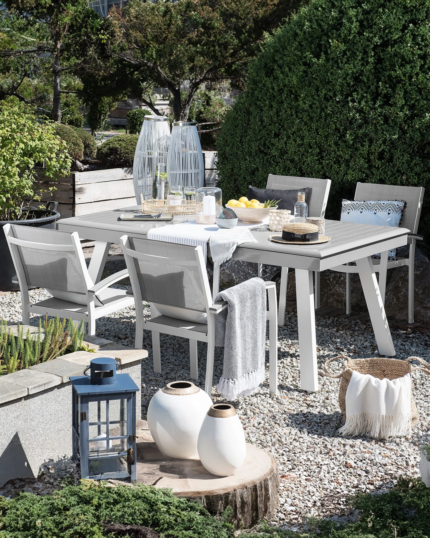 Conjunto De 2 Sillas De Jardín Gris PERETA 6 Conjunto De 2 Sillas De Jardín Gris PERETA - Imagen 4