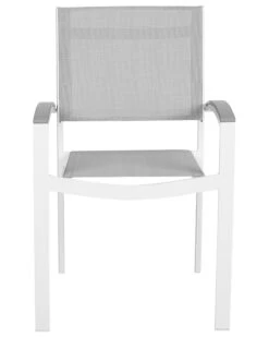 Conjunto De 4 Sillas De Jardín Gris PERETA 17 Conjunto De 4 Sillas De Jardín Gris PERETA -Beliani undef src sa picid 738740 type whitesh image