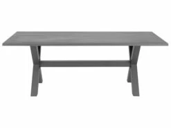 Mesa De Jardín De Metal Gris 200 X 105 Cm CASCAIS 18 Mesa De Jardín De Metal Gris 200 X 105 Cm CASCAIS -Beliani undef src sa picid 739908 type whitesh image