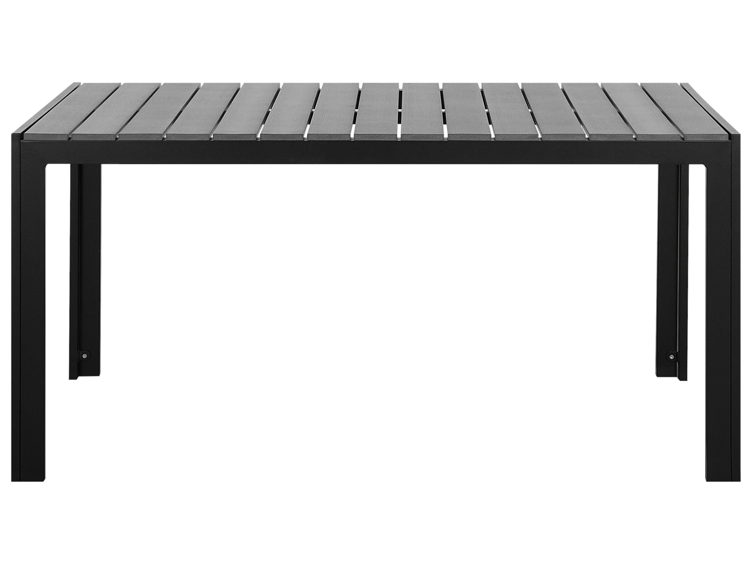 Mesa De Jardín Gris/negro 150 X 90 Cm COMO 6 Mesa De Jardín Gris/negro 150 X 90 Cm COMO - Imagen 4