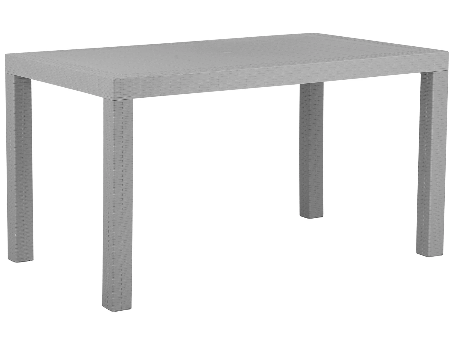 Mesa De Jardín Gris Claro 140 X 80 Cm FOSSANO 3 Mesa De Jardín Gris Claro 140 X 80 Cm FOSSANO