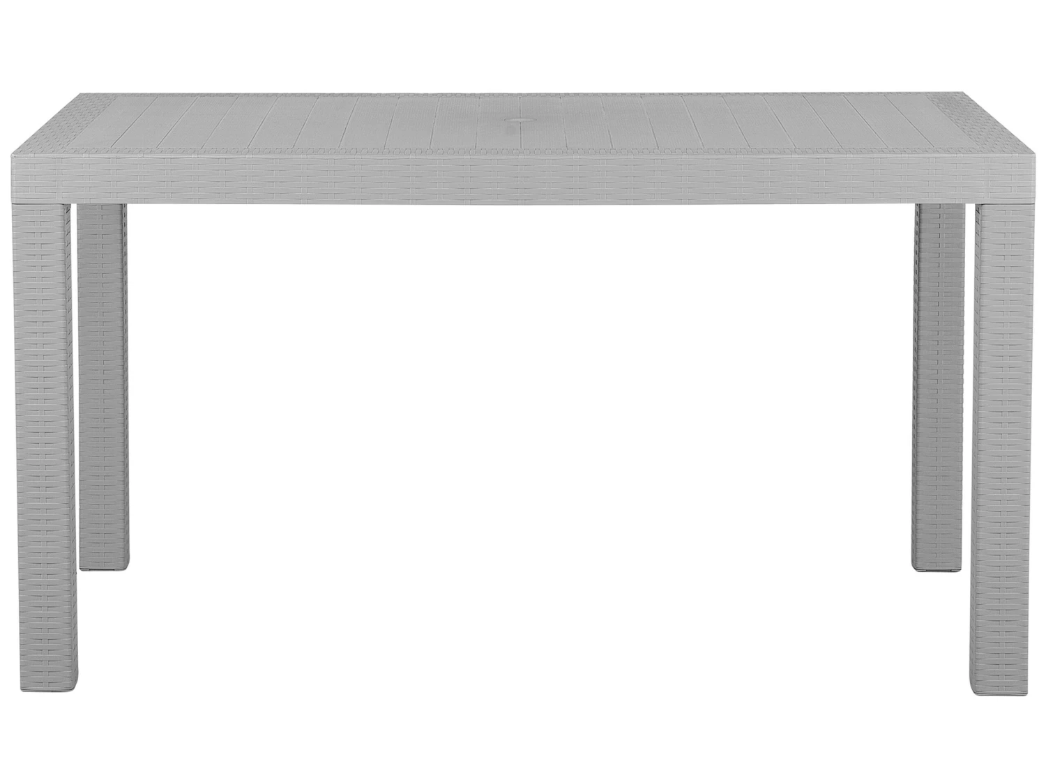 Mesa De Jardín Gris Claro 140 X 80 Cm FOSSANO 5 Mesa De Jardín Gris Claro 140 X 80 Cm FOSSANO - Imagen 3