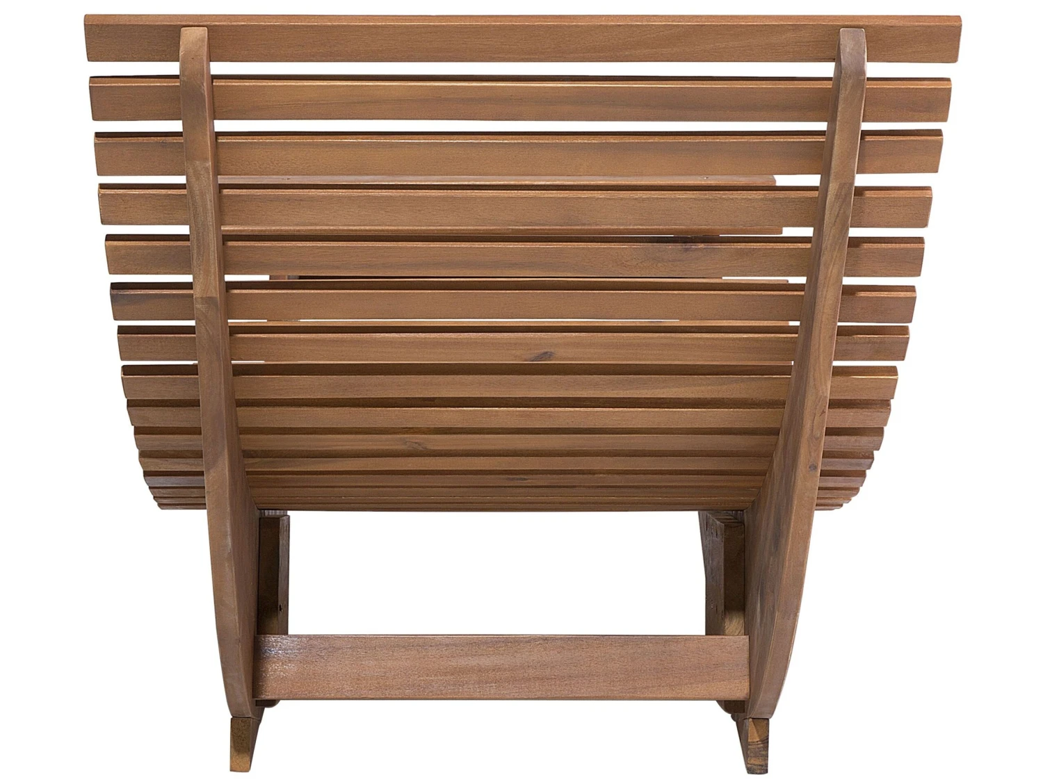 Tumbona De Madera Con Cojín Rojo BRESCIA 8 Tumbona De Madera Con Cojín Rojo BRESCIA - Imagen 6