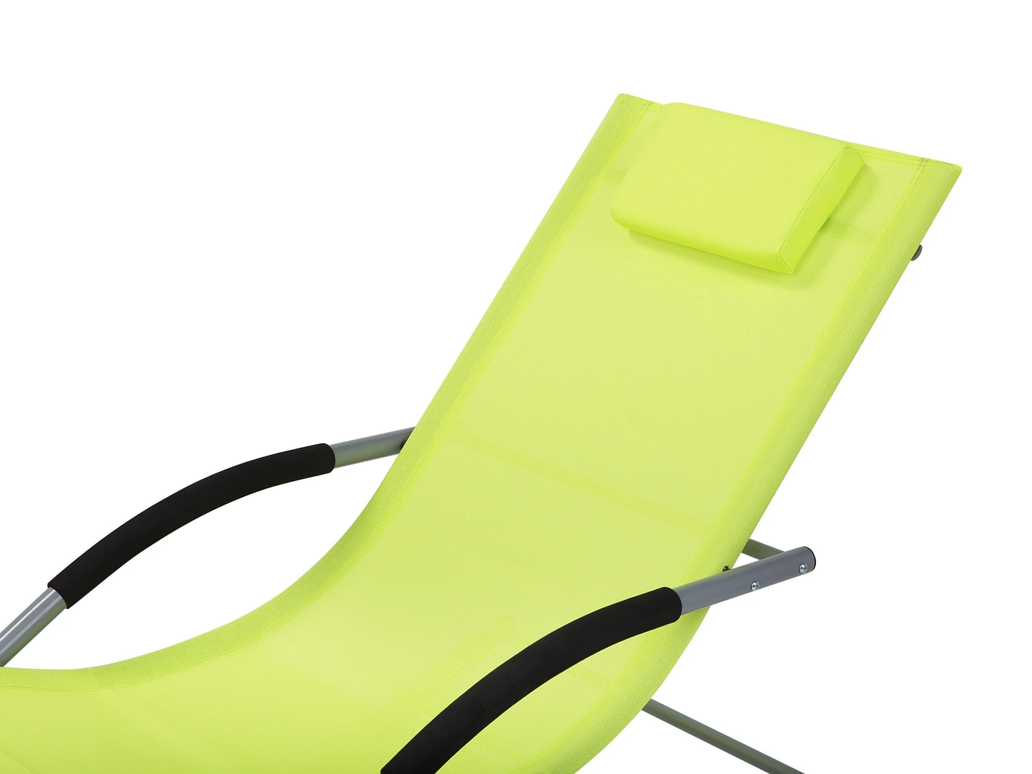 Tumbona De Jardín Mecedora Verde Lima CARANO 8 Tumbona De Jardín Mecedora Verde Lima CARANO - Imagen 7