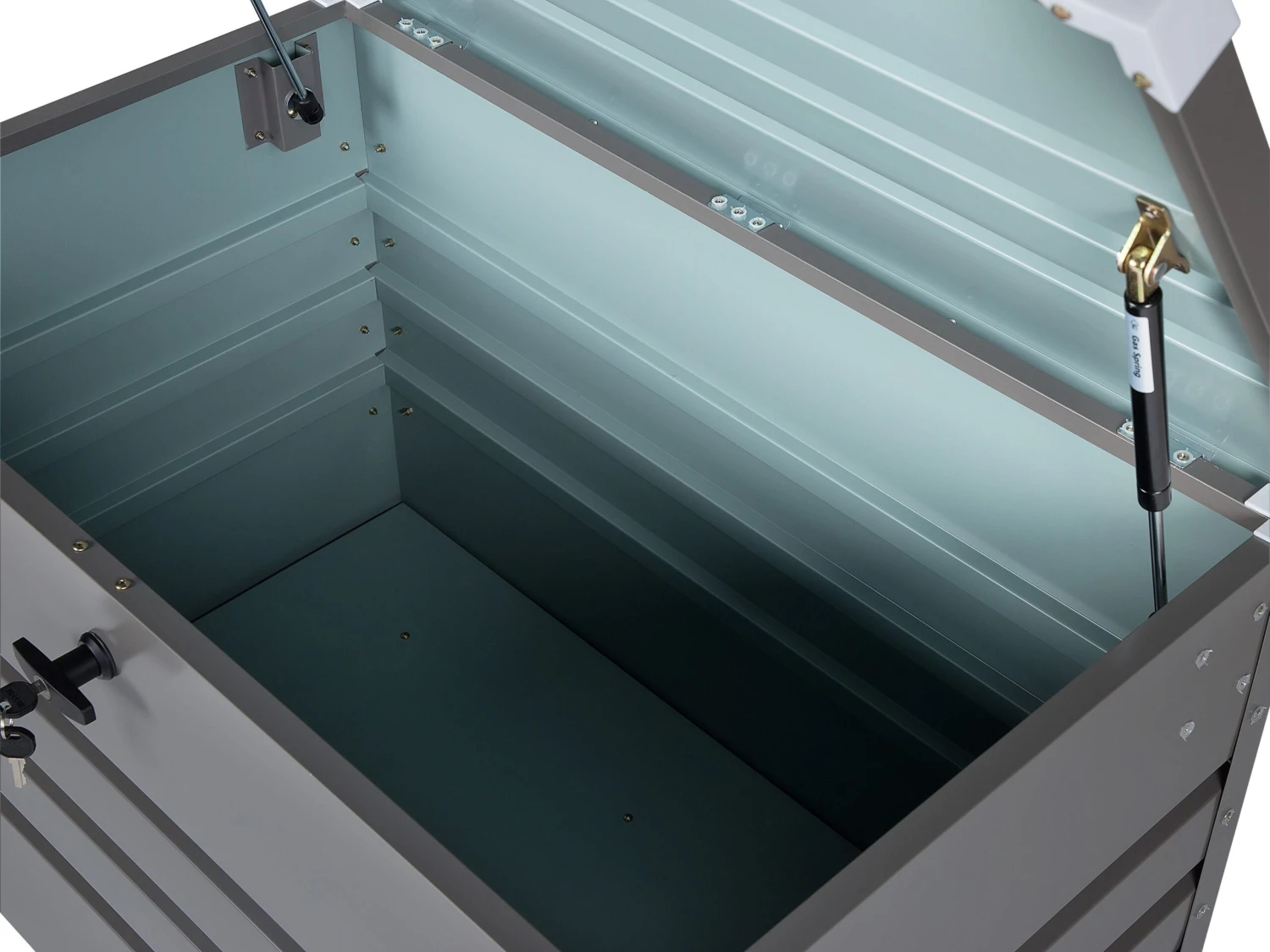 Arcón Para Exterior Gris 100x62 Cm CEBROSA 6 Arcón Para Exterior Gris 100x62 Cm CEBROSA - Imagen 4