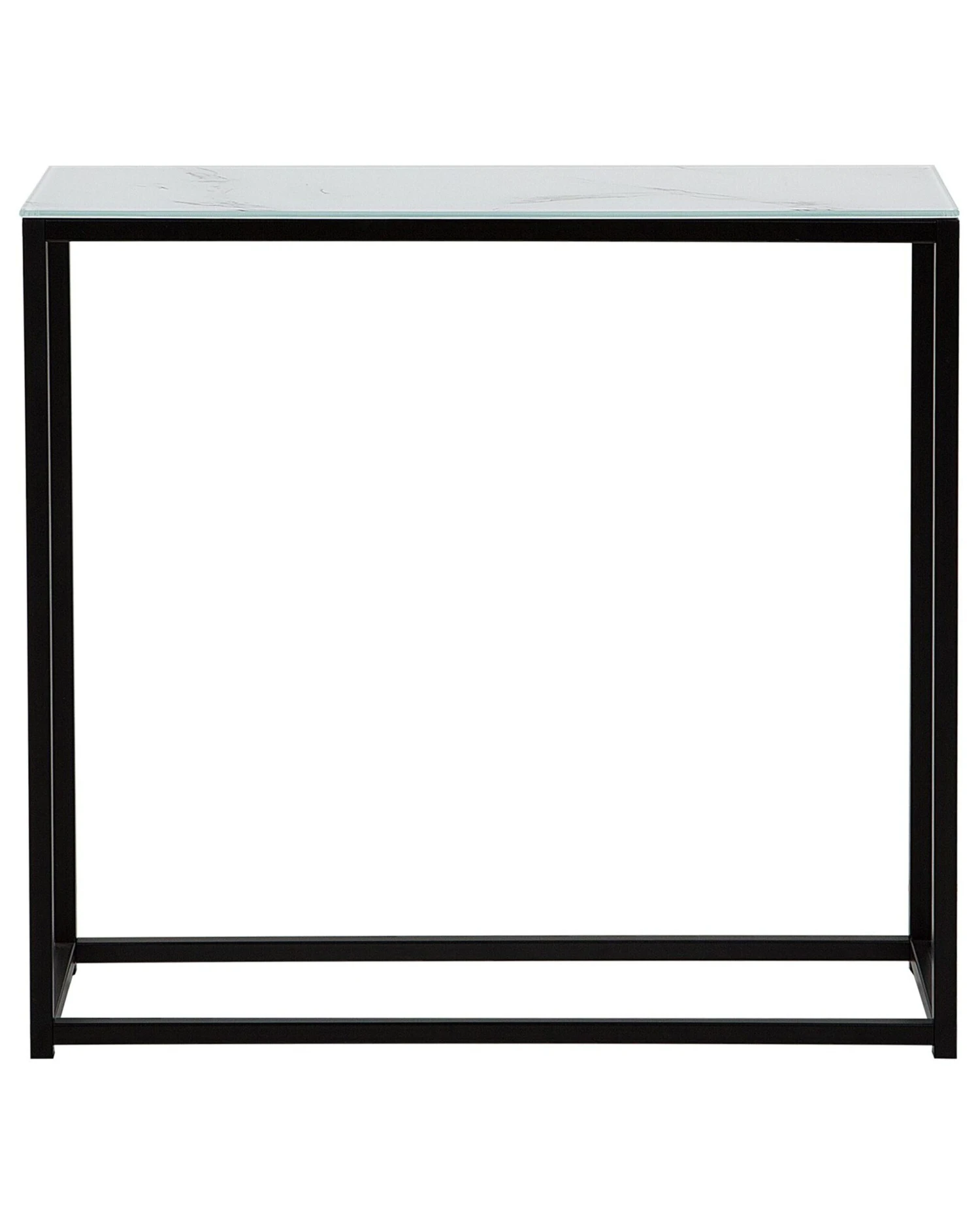 Consola De Vidrio Templado Blanco/negro 80 X 30 Cm DORRIS 7 Consola De Vidrio Templado Blanco/negro 80 X 30 Cm DORRIS - Imagen 5