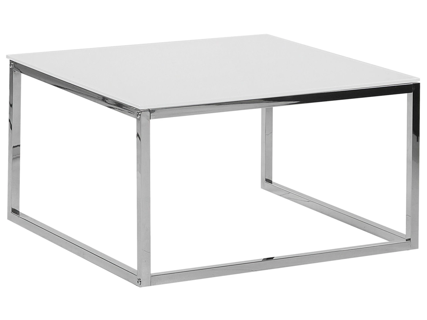 Conjunto De 2 Mesas De Centro De Vidrio Templado Blanco/plateado BREA 8 Conjunto De 2 Mesas De Centro De Vidrio Templado Blanco/plateado BREA - Imagen 6