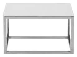 Conjunto De 2 Mesas De Centro De Vidrio Templado Blanco/plateado BREA 20 Conjunto De 2 Mesas De Centro De Vidrio Templado Blanco/plateado BREA -Beliani undef src sa picid 757550 type whitesh image