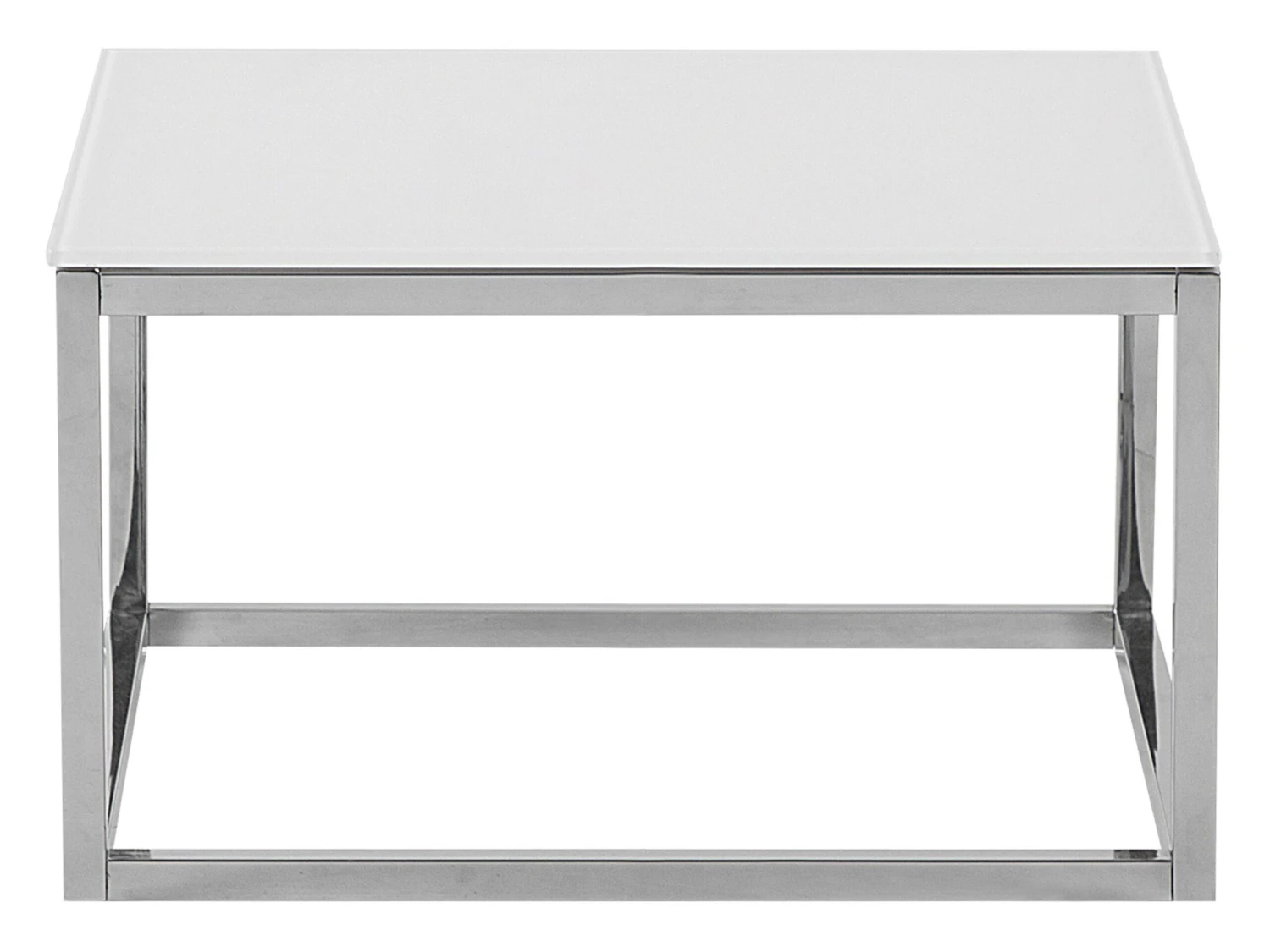 Conjunto De 2 Mesas De Centro De Vidrio Templado Blanco/plateado BREA 11 Conjunto De 2 Mesas De Centro De Vidrio Templado Blanco/plateado BREA - Imagen 9