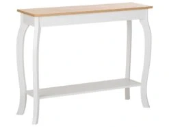 Consola Madera Clara/blanco 100 X 31 Cm HARTFORD