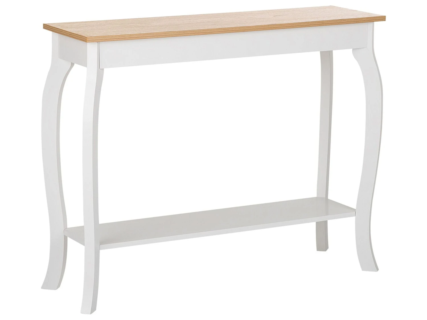 Consola Madera Clara/blanco 100 X 31 Cm HARTFORD 3 Consola Madera Clara/blanco 100 X 31 Cm HARTFORD