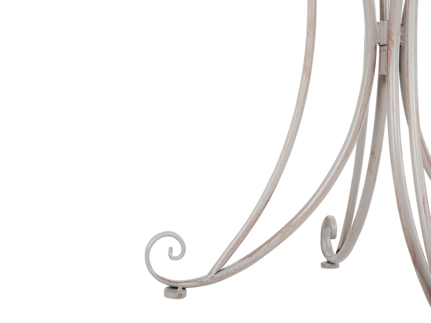 Mesa De Jardín De Metal Gris Claro ⌀ 71 Cm CILENTO 9 Mesa De Jardín De Metal Gris Claro ⌀ 71 Cm CILENTO - Imagen 7