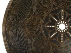 Mesa De Jardín De Metal Marrón Oscuro ⌀ 102 Cm SAPRI 12 Mesa De Jardín De Metal Marrón Oscuro ⌀ 102 Cm SAPRI -Beliani undef src sa picid 765803 type whitesh image