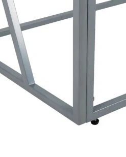 Consola De Vidrio Plateado 100 X 40 Cm ORLAND -Beliani undef src sa picid 766713 type whitesh image