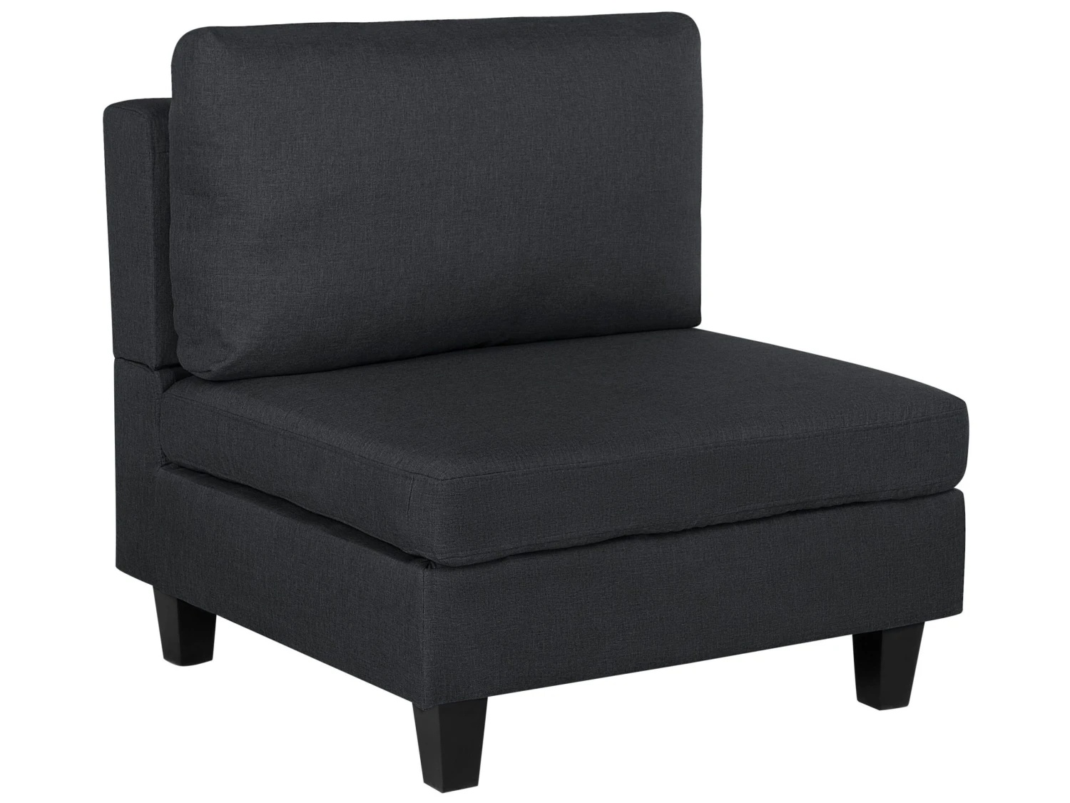 Sillón Modular Tapizado Gris Oscuro FEVIK 2 Sillón Modular Tapizado Gris Oscuro FEVIK